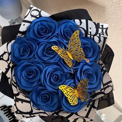 blue mini bouquet 