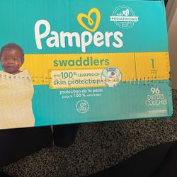 Pampers Swaddlers Size 1 (96 Diapers)