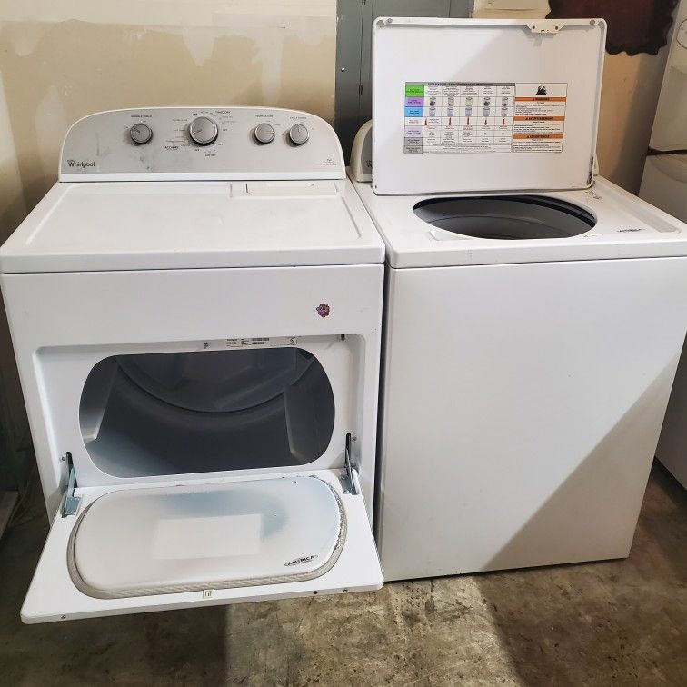 Whirlpool Top Load Washer And Electric Clothes Dryer