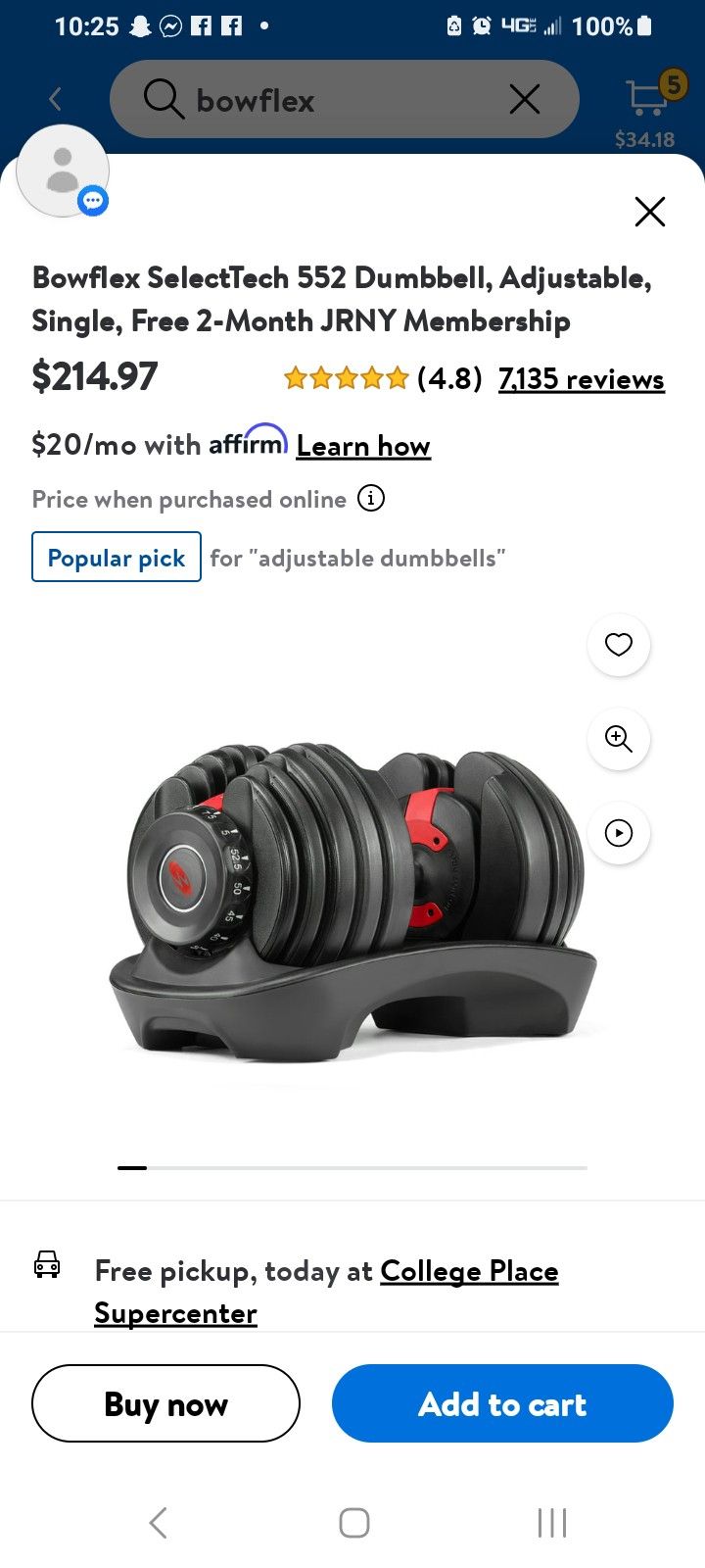 Bowflex Dumbbells 