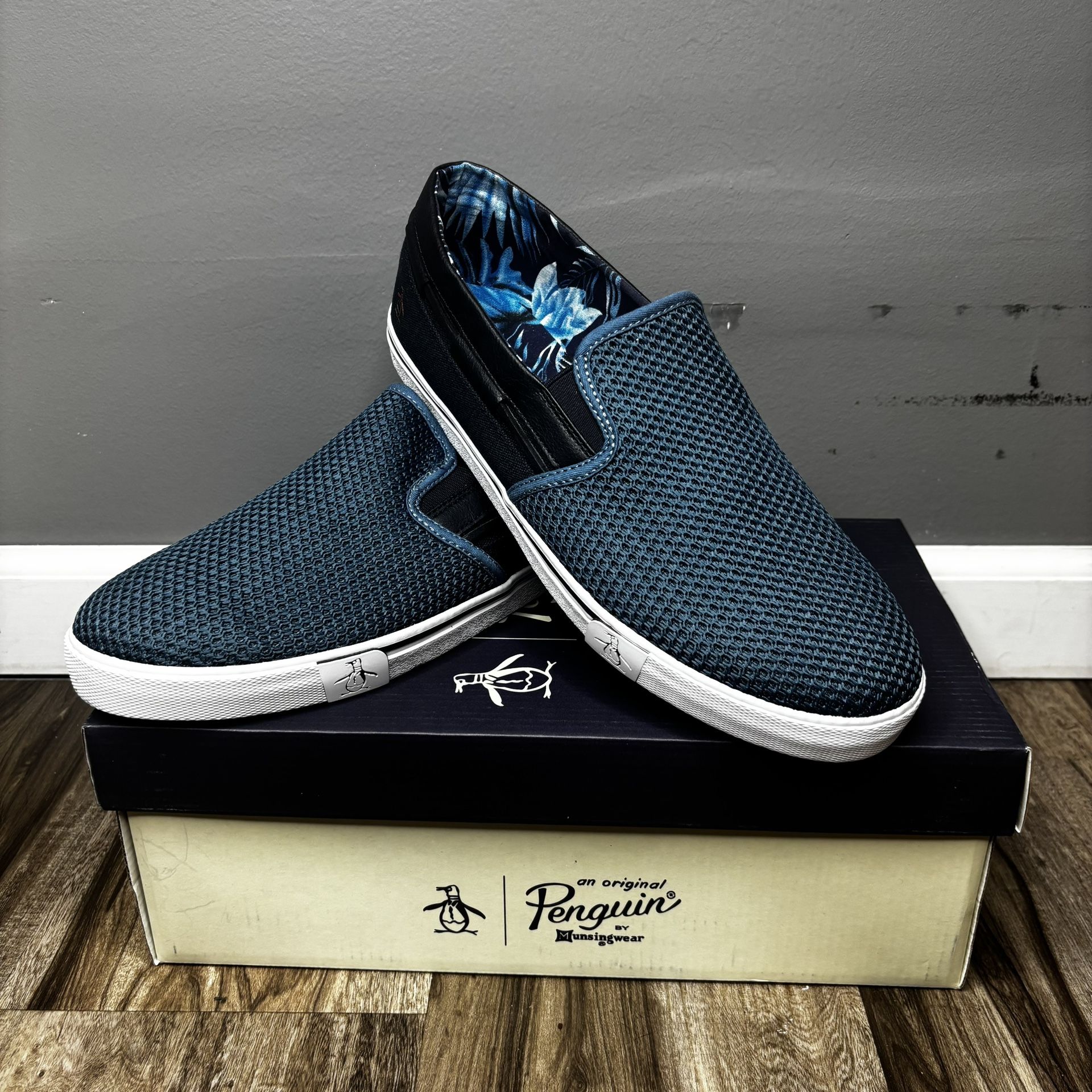 ORIGINAL PENGUIN Barrow Slip-On Sneakers NAVY , 11