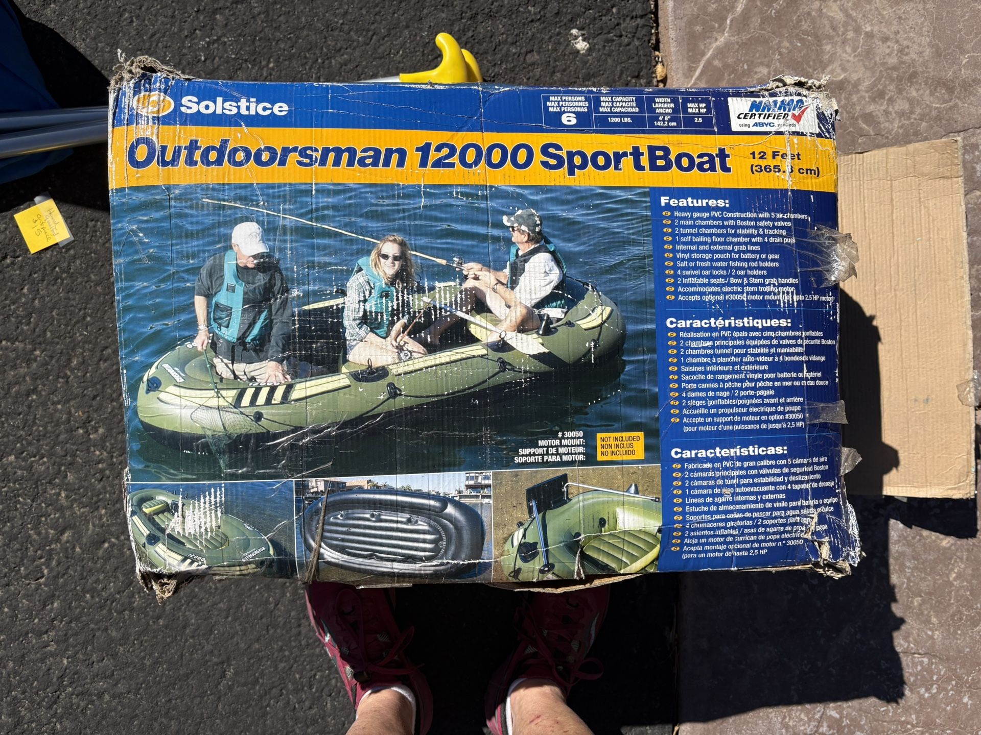 Solstice Outdoorsman 12000 Sport Boat With Paddles.