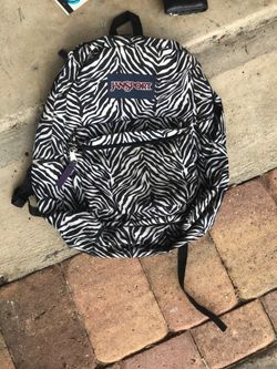 Jansport women’s zebra backpack
