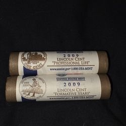 2009 Lincoln Pennies Rolls P
