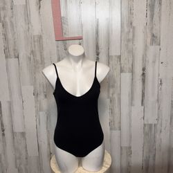 Forever 21 Black Stretch Strap Bodysuit – Everyday One-Piece (L) NWT