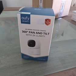 Eufy 2k wired indoor camera (360 degree pan and tilt) -New