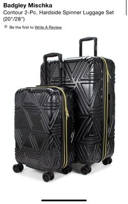 Badgley Mischka Contour 2-Pc Hardside Spinner Luggage Set