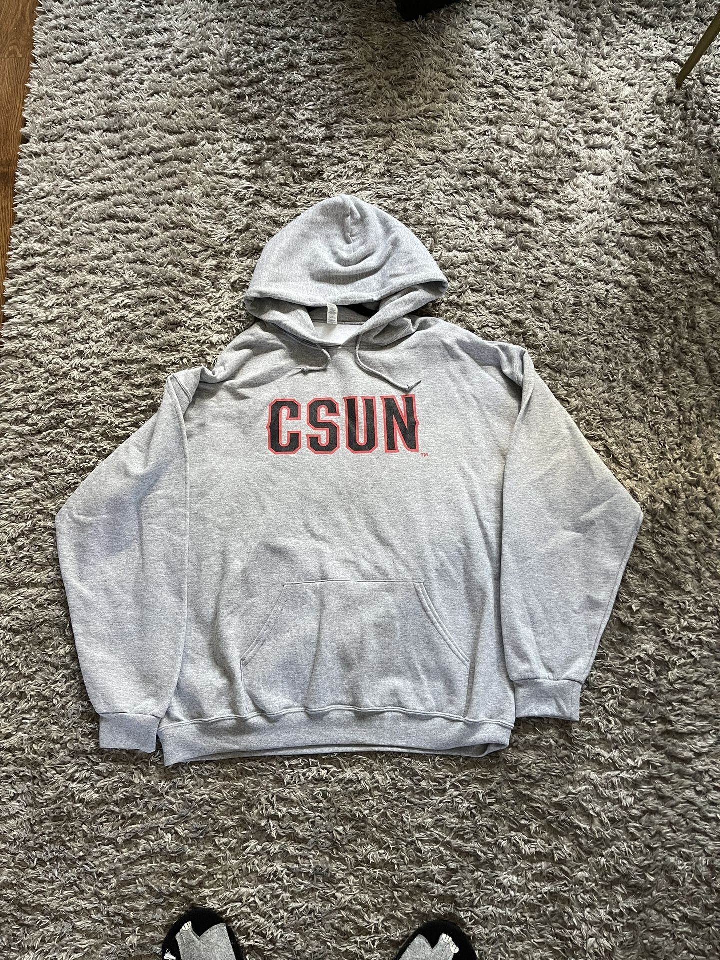 Jerzees csun college font curved Pullover Hoodie College Hoodie for Sale in Los Angeles CA OfferUp