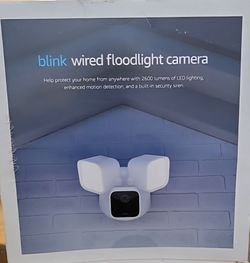 Brand new Blink wired floodlight camera