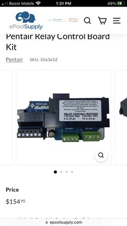 PENTAIR Relay Control Board