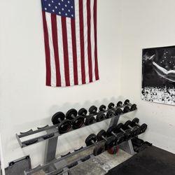 Dumbbell Set And Rack Dumbells 