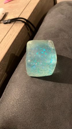 Blue cube squishy