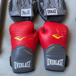 Everlast Boxing Gloves And Mits 