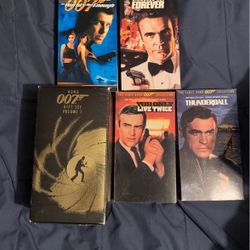 James bond Vhs Lot 