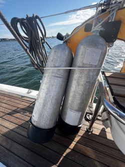 2x Aluminum Scuba Tanks 40L 