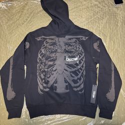 Civil Regime Skeleton Graphic Hoodie - Size M