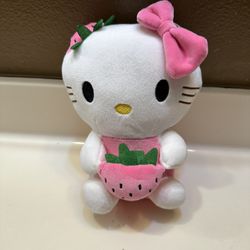 New Pink Strawberry Hello Kitty Plush