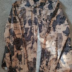 Punkroyal Men's Button Up Longsleeve Shirt Size Xl Men 