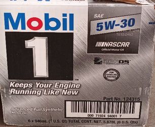 MOBILE 1 SYNTHETIC OIL 5W-30 NEW 6 QTS