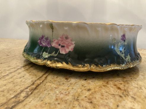 Vintage Pitkin & Brooks Floral Serving Bowl