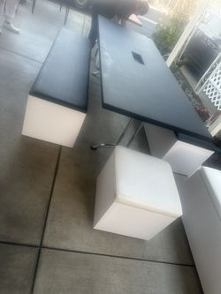 Table With Benches On The Side