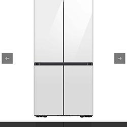 RF29DB960012 Samsung 36" Bespoke 4 Door Flex French Door Refrigerator with Beverage Center - White Glass