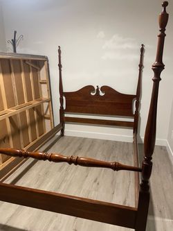 Cherry Wood Bed Frame