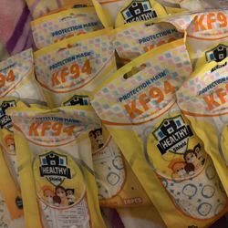 8 Packs Of Kids Masks . 4 And Older 