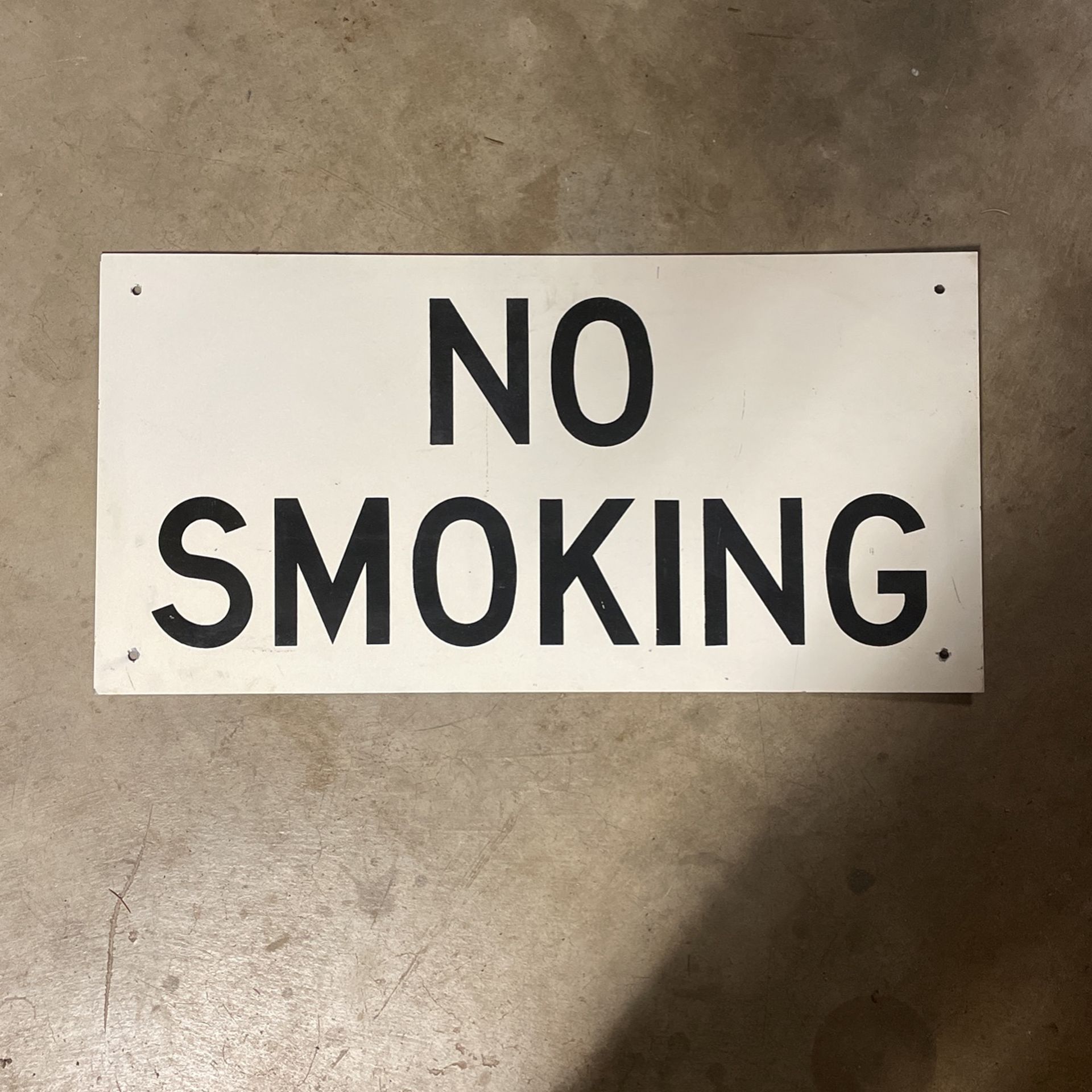 Vintage Metal Sign NO SMOKING