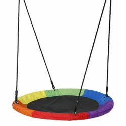 Rainbow Round Saucer Tree Swing