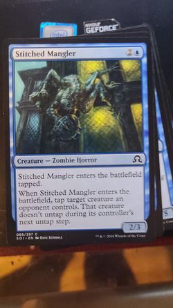 Magic the Gathering Card - Stitched Mangler- Zombie Horror - kids gift toy collection vitamge mtg trading cards