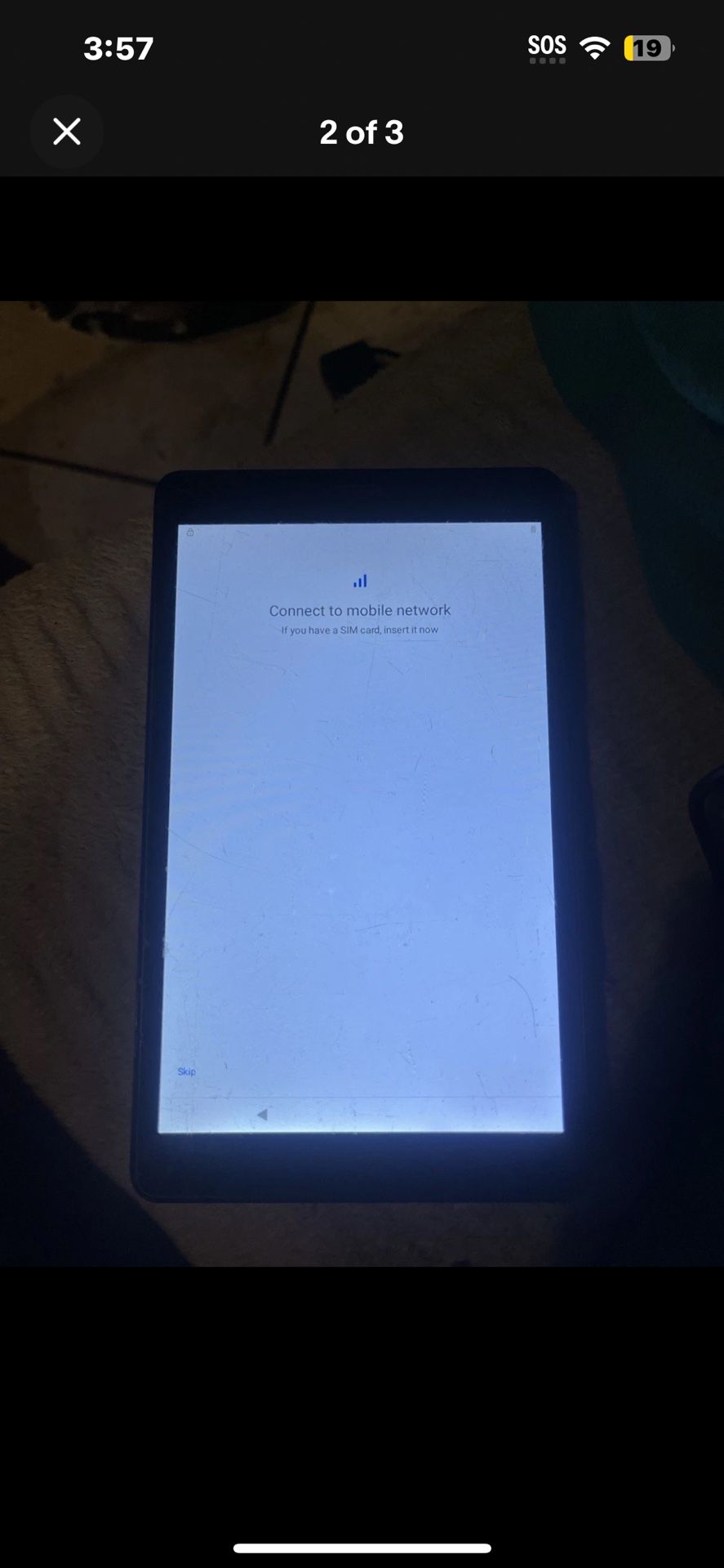 Whoop TAB-8US2 Tablet - 32GB - Gray - FOR PARTS OR REPAIR