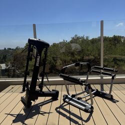 Thule Apex XT Swing 4 Bike Hitch Rack + Thule Tram Ski/Snowboard Hitch Rack (Bundle)