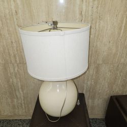 Lebber vintage® - Vintage ikea Ljusas Uvas lamp, white glass with fabric shade!

