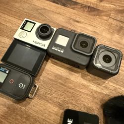 GoPro Hero Session, Hero 4 Black, Hero 8 Black