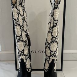 Gucci GG supreme monogram tweed fabric