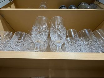 Dublin Crystal Double Old Fashion & Highball Glasses