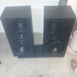 Vintage/Custom/Rebuilt Floor Standing 3 Way Speakers
