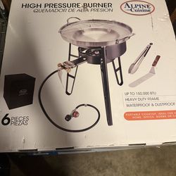 Alpine cuisine burner brand new never opened