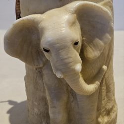 Vintage Animal Spirits Hancrafted Elephant Pillar Candle