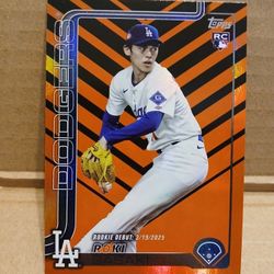 Roki Sasaki Rc Rookie Card Dodgers