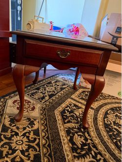 Wooden side table