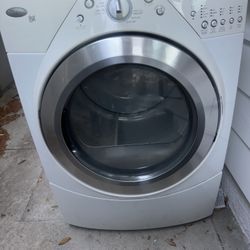 Whirlpool duet dryer with hose. 12 years old fully working.