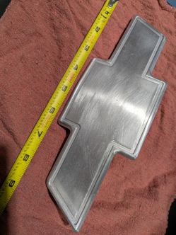 Vintage Chevy aluminum emblem