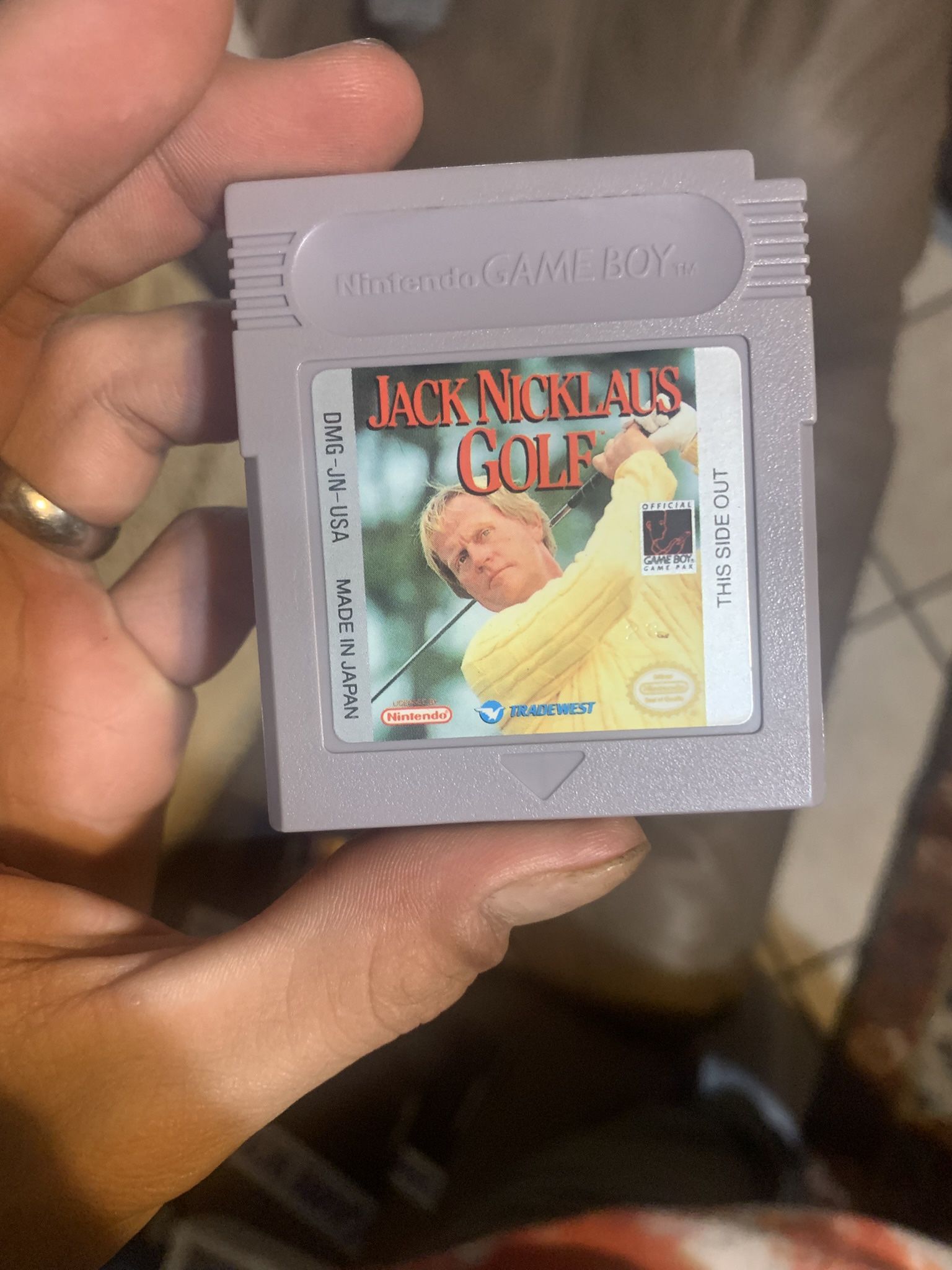Nintendo Game Boy Jack Nicklaus Golf Authentic Tested & Works Tradewest 1991