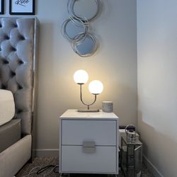 White BedSide Drawers 