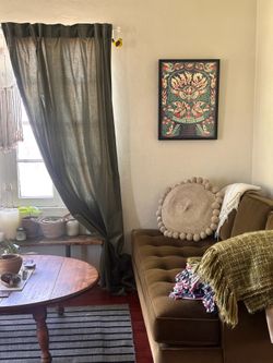 75-76” inch Velvet Green Sofa - Room & Board