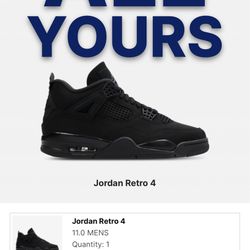 Black Cat Air Jordan 4 