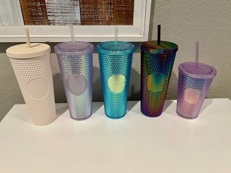Starbucks studded  tumblers over seas. Brand New.