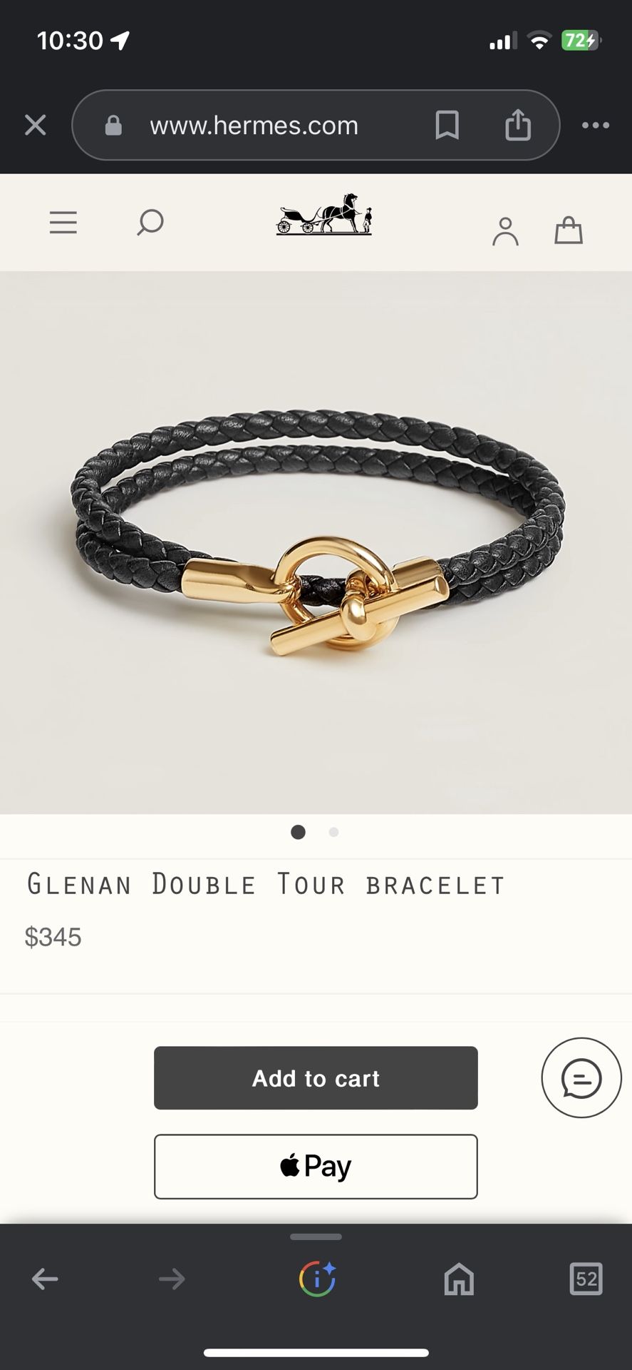 Hermès - Glenan Double Tour Bracelet